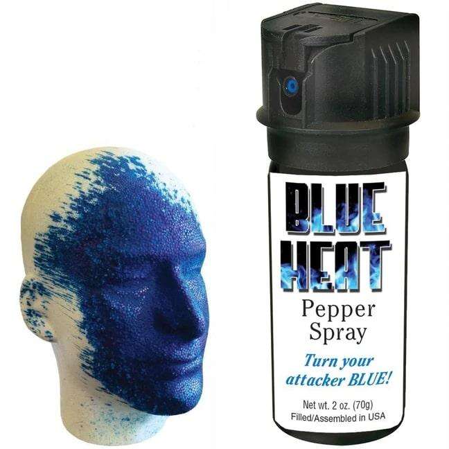 Safety Protection Personal Security Products Ready Series PSP 2 oz. Blue Heat Pepper Spray w/ flip top